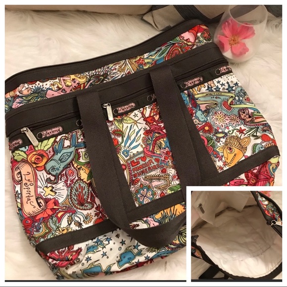 Lesportsac Handbags - LESPORTSAC “Underwater” canvas tote. 15.5Hx14Lx5W